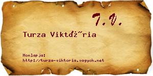 Turza Viktória névjegykártya